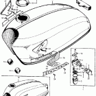 CB100K1 Fuel tank @ fuel valve