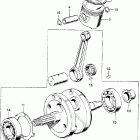 SL125 Коленвал и поршни