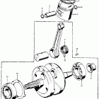 CB100K1 Коленвал и поршни