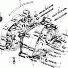 PC50 Right crankcase @ left crankcase