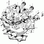 SL350 Cam case @ cylinder head