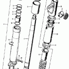 CB350K2 Cb left front fork k2