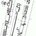 CB350K2 Cb right front fork k2