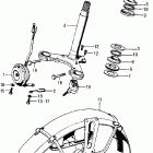 CL70K2 Steering stem @ front fender