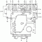 CB750K Bolt - washer (lower crankcase)