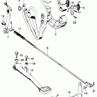 CB750K Rear brake pedal - panel