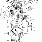 Z50A Цилиндр и головка цилиндра