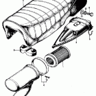 CL70K2 Seat @ air cleaner