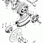 CT90K3 Rear wheel @ rear brake