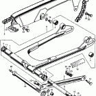 CL450 Chain case @ swingarm