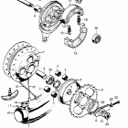 CA175K3 Ca175 rear wheel