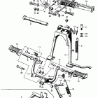CL450 Rear brake rod @ pedal  @ stand and step
