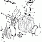 CL70K2 Cylinder head cover  @ inletpipe