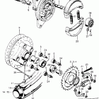 CB175K3 Cb / cl175 rear wheel