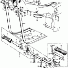 CT90K3 Main pipe cover  @ crankcaseprotector @ step bar