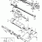 CB175K3 Shift drum @ kick starter spindle