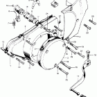 CB175K3 Крышка картера левая