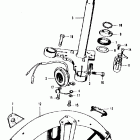 CT90K3 Steering stem @ front fender @ horn