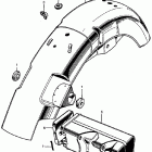 CL450 Rear fender @ tool box