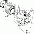 CT90K3 Цилиндр и головка цилиндра