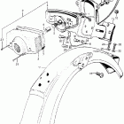 CA175K3 Ca175 rear fender @ tailight