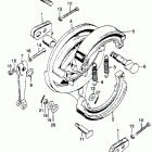 CL350 Задний тормоз