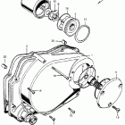 CB450K2 Right crankcase cover  @ oilfilter
