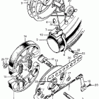 CB450K2 Переднее колесо