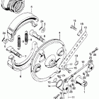 CL350 Передний тормоз