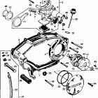 SS125A Right crankcase cover  @ oilpump