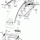 CL350 Rear fender @ tool box tool box