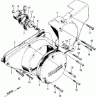 CL350 Left crankcase cover  @ rearcover