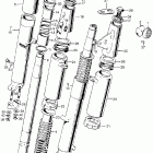 CB450K2 Передняя вилка