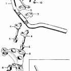 CL350 Руль и панель переднего номера