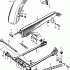 CL175 Cl175 swingarm @ rear fender