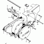 CB450K2 Крышка картера левая
