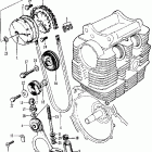 SS125A Cam chain @ cam chain tensioner