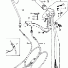 CL350 Right handle switch @ cable i