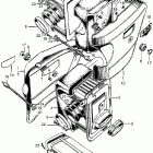 CB450K2 Air cleaner @ tool box