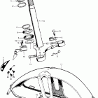 CL90 Steering stem @ front fender
