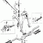 CL90 Rear brake @ main stand  @ side stand