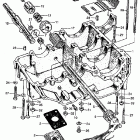CA160 Lower crankcase @ kick starter