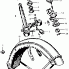 CB450 Steering stem @ front