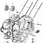 CT90 Crankcase @ cylinder stud