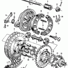 CB160 Cb / cl160 rear wheel