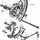 CB450 Front wheel @ front brakes