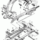 CB160 Cb / cl160 swingarm @ rear fender