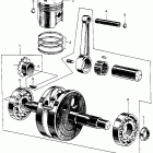 CT90 Коленвал и поршни