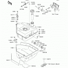 Brute Force 750 4x4i (KVF750-F8F) Топливный бак