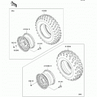 Brute Force 750 4x4i (KVF750-D9F) Wheels / tires(d9f / daf)
